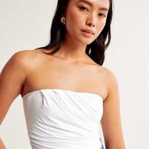 White Seamless Tube Top